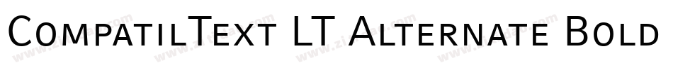 CompatilText LT Alternate Bold Small Caps字体转换